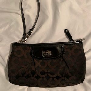 Black Coach wristlet